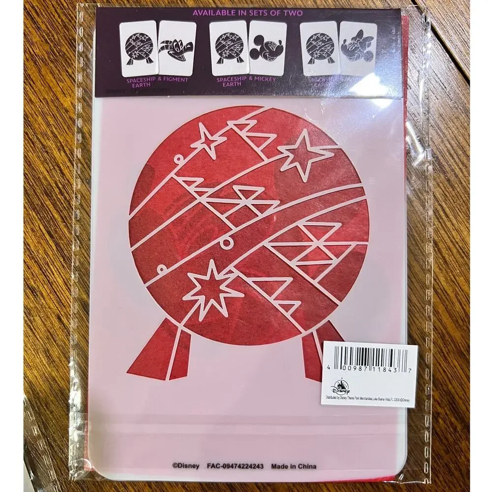 Disney Epcot Festival of the Arts Scavenger Hunt Figment Mickey Minnie Stencils